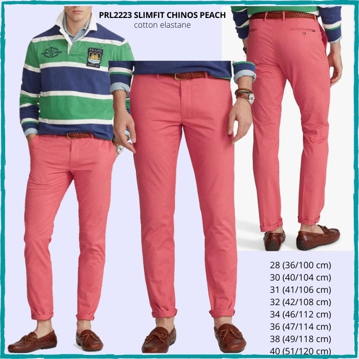 Celana Chino Pria Polo Ralph Lauren 2223 Slimfit Chinos