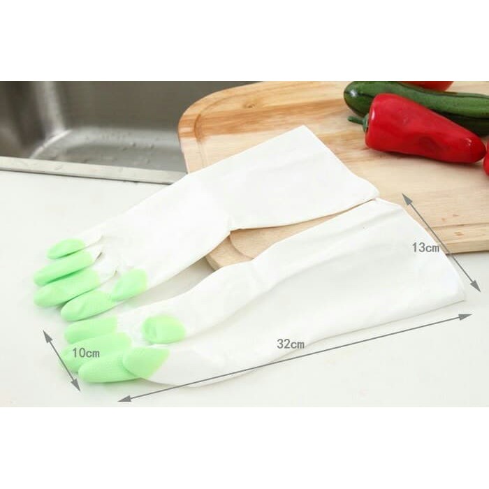 Sarung Tangan Cuci Piring Anti Air / Sarung Tangan Karet