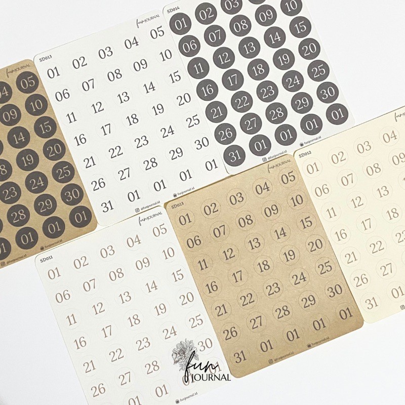 

DATE AESTHETIC STICKER STIKER SHEET UNTUK JOURNAL JURNLA PLANNING PLANNER SCRAPBOOK DIY BUJO