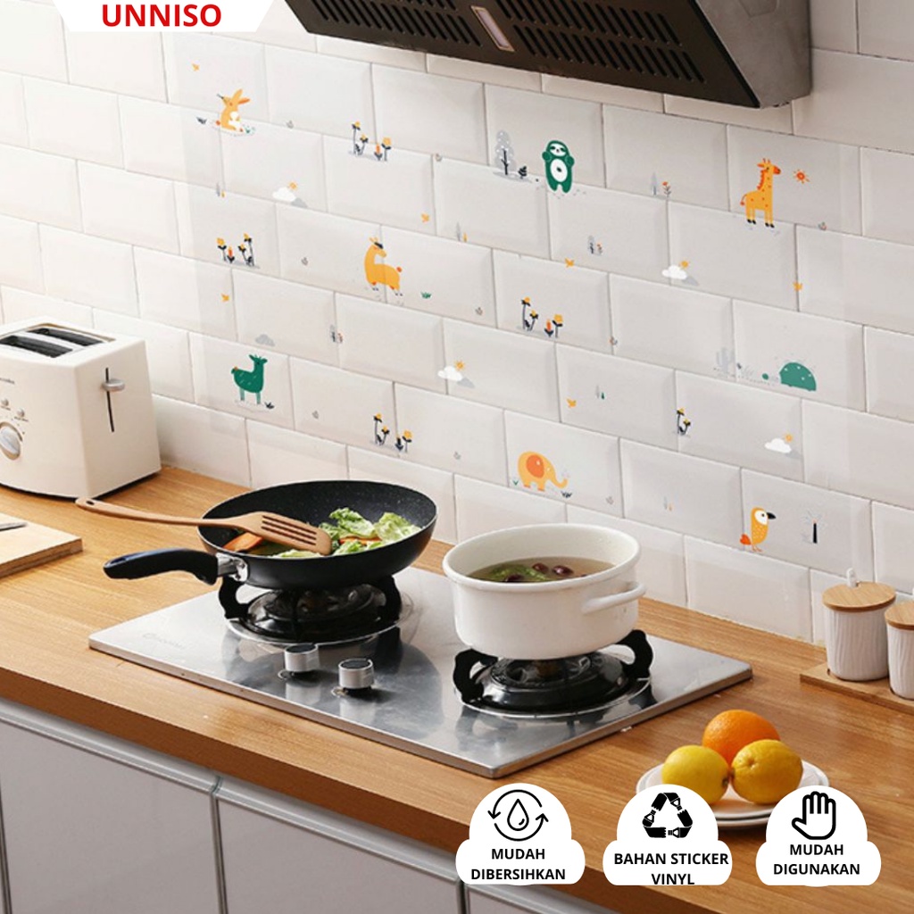 UNNISO - Wall Sticker Pelindung Dinding Kitchen Anti Minyak WS2