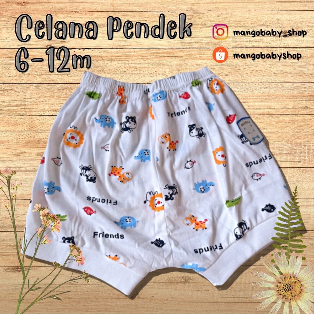 BOBOHO | CELANA PENDEK ISI BAYI BABY ANAK RIB USIA 6 sd 12 m