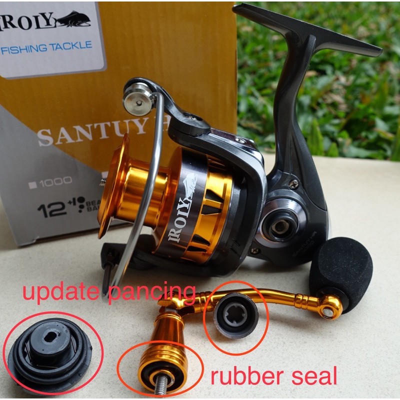 Reel IROLY SANTUY HR seal/belum seal power handle 1000 2000 3000 4000 6000
