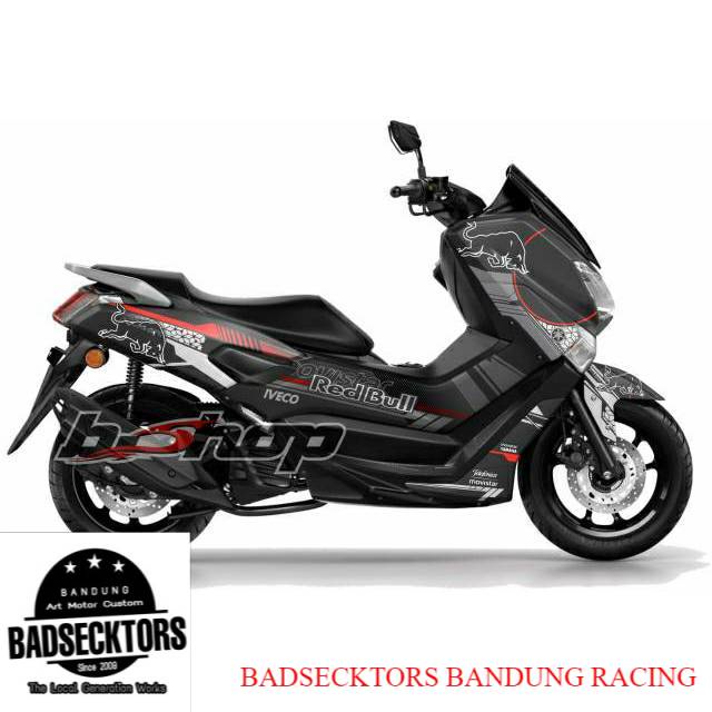 Decal nmax redbull grey full wraping keren
