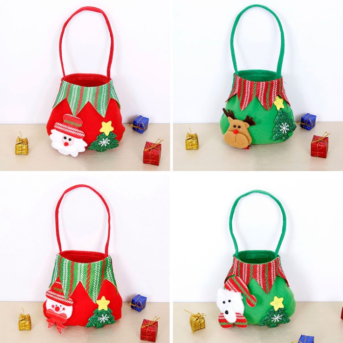 Tas Permen Natal Santa Souvenir Bag Murah Kado Christmas Gift Grosir GROSIR