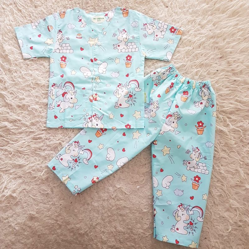 Baju Anak Piyama katun set