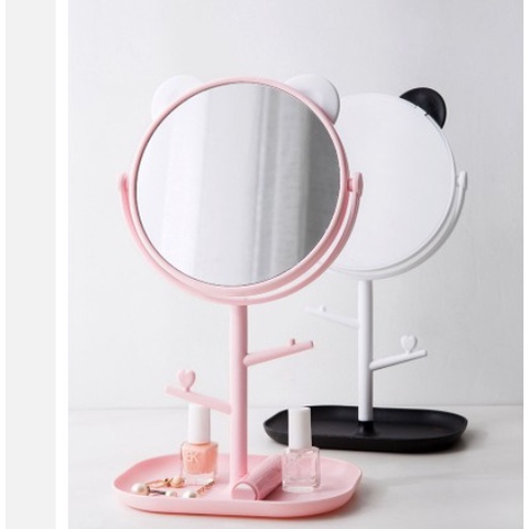 Kaca Rias Cermin Telinga Panda Mirror Make Up Fashion Unik Lucu Cute