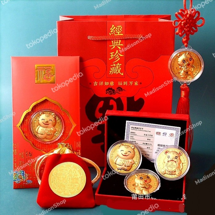 Kantong Bludru Macan Imlek 2022 Kado Souvenir Sincia Angpao Murah Harga Grosir Termurah