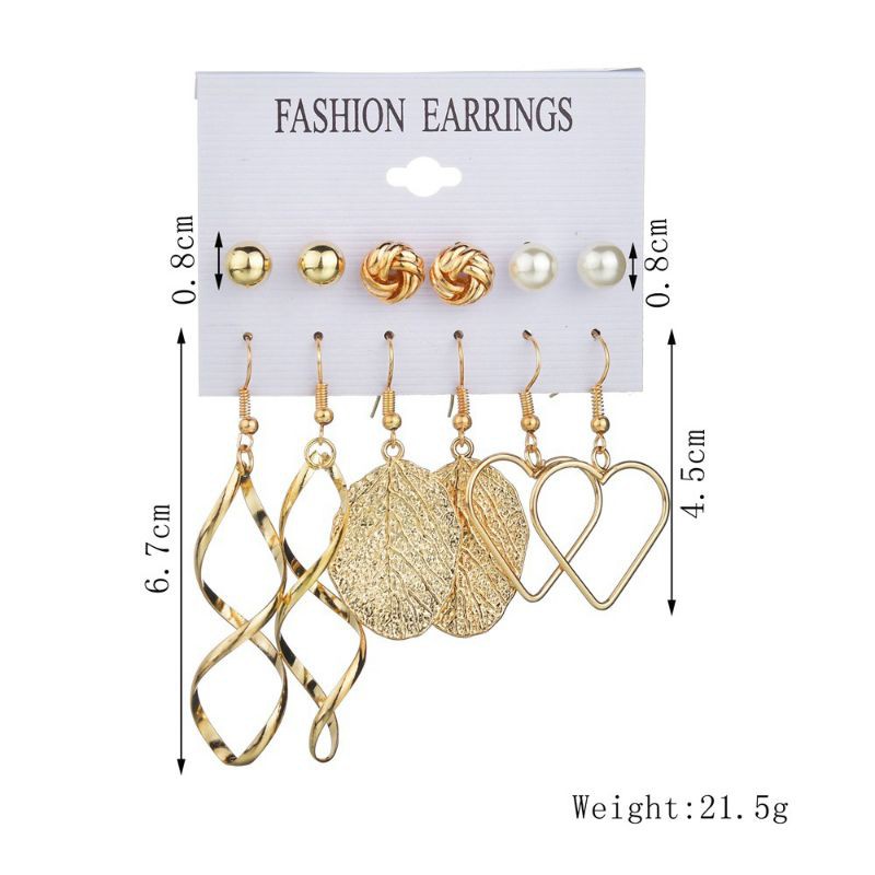 Anting Hooks Panjang Anting Tusuk Anting Hijab Gold Aksesoris Wanita