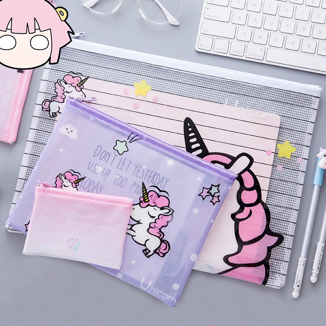 

DREAM LIKE A UNICORN PLASTIC PENCIL CASE TEMPAT PENSIL UNICORN