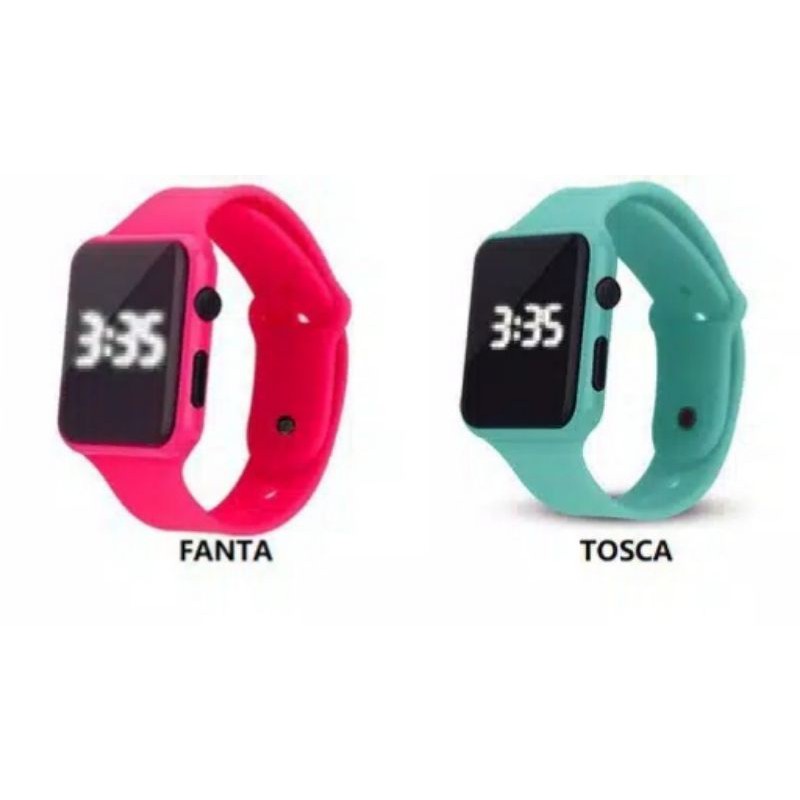 JAM LED MURAH JAM DIGITAL LED JAM SPORTY JAM COUPLE JAM PRIA WANITA JAM GELANG SILIKON BANJARMASIN-Tosca