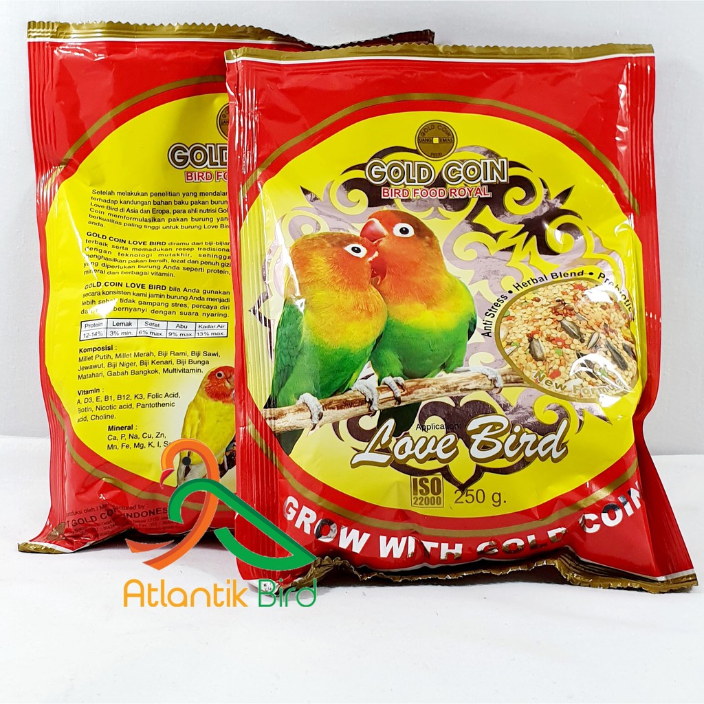 Pakan Lovebird Fighter Goldcoin - Goldcoin Perkutut Royal ...