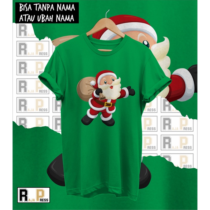 KAOS NATAL BAJU NATAL SANTA BAWA KARUNG COMBED 30S MERRY KATUN CHRISTMAS