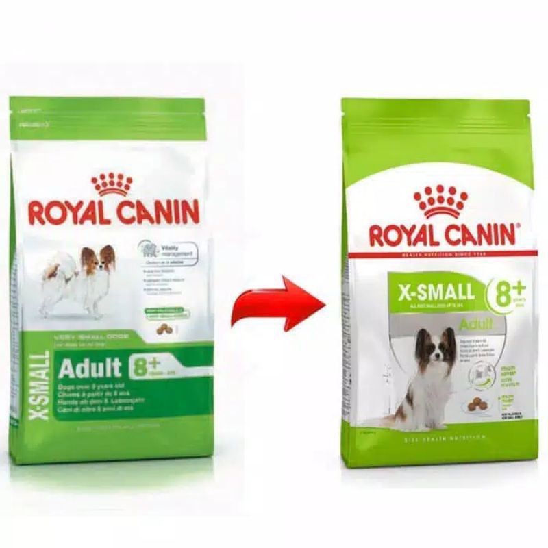 Royal Canin XSmall Adult 8+ 1,5kg Makanan Anjing Tua Senior Diatas 8tahun