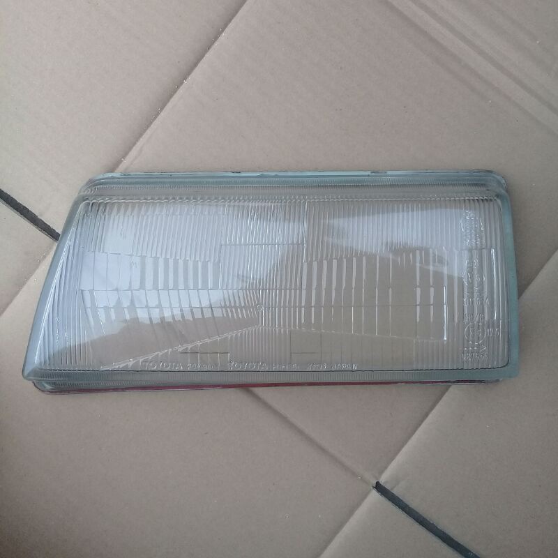 Kaca headlamp lampu depan toyota corona twincam 1988 1989 kiri LH ORIGINAL