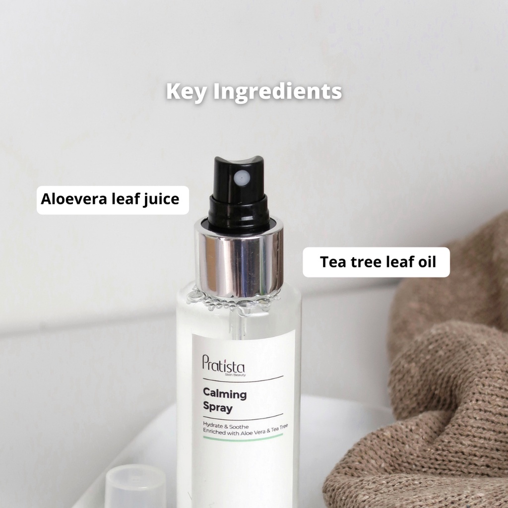 Pratista Calming Spray Wajah Cica Face Mist Pratista Skincare Pelembab Wajah Berjerawat Beruntusan Kulit Kering Berminyak BPOM