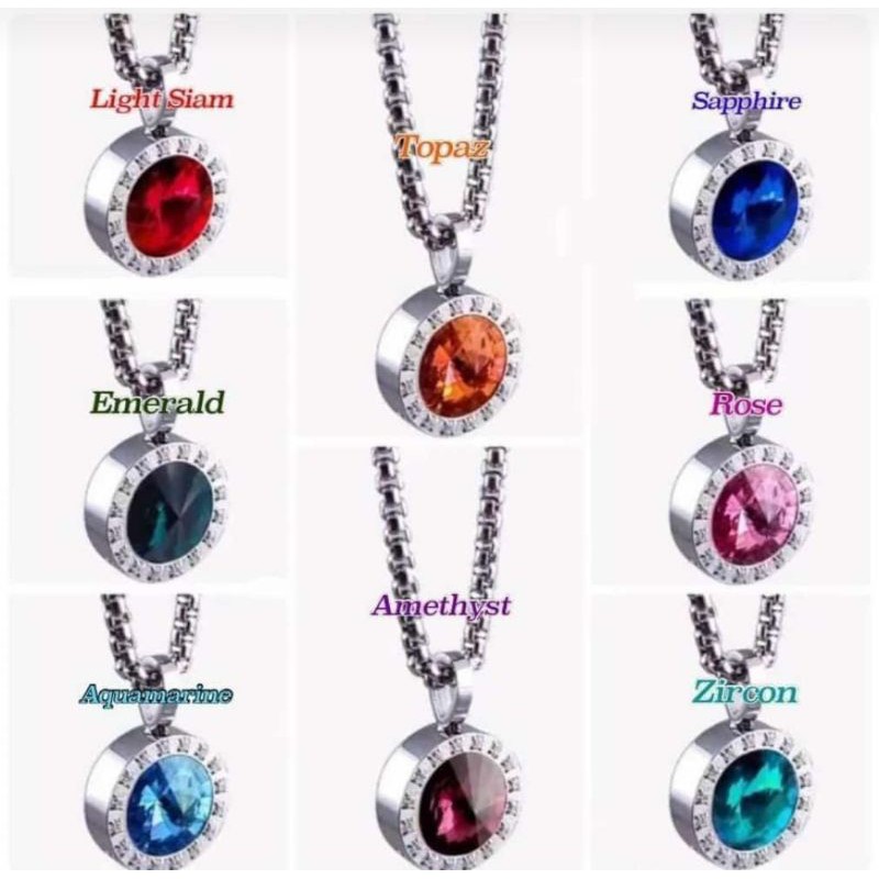 KK Liforce Souvenir Atta Aurel Crystal Series / Anti Radiasi / Kalung / Liontin Kesehatan