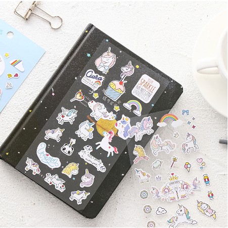 

Stiker Gambar Unicorn Lucu untuk Dekorasi Album / Diary / Handphone DIY