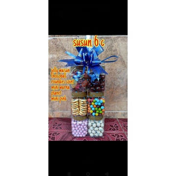 

paket coklat susun isi 6