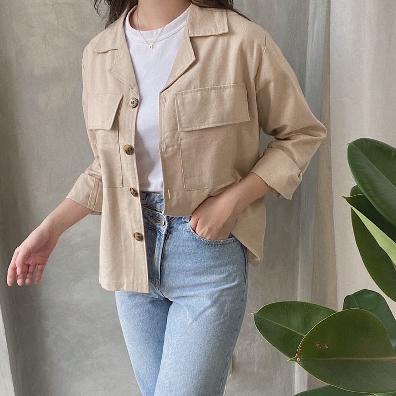 (MGA) KEMEJA OVERSIZE LINEN GORENA DAILY OUTER BUSUI LINEN