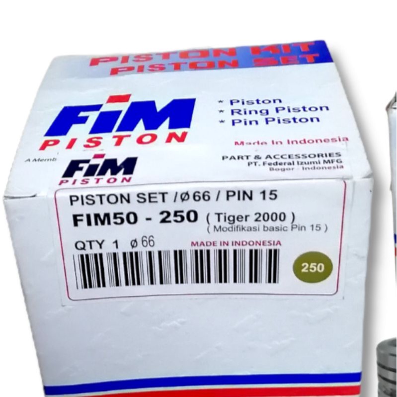 Piston seher kit tiger megapro gl pro neotech oversize 250 fim