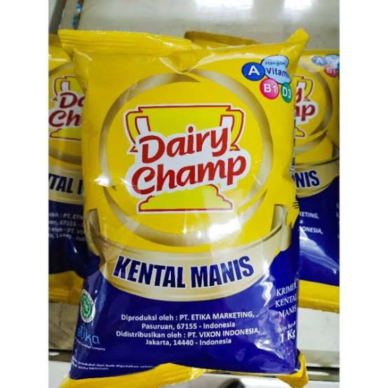 Jual DAIRY CHAMP SUSU KENTAL MANIS Pouch 1KG | Shopee Indonesia