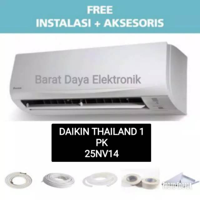 Daikin FTC25NV14 Standard Thailand AC Split [1 PK] + FREE INSTALASI &amp; AKSESORIS