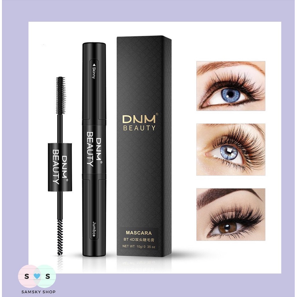 DNM Beauty Mascara Silk 4D Double Head Waterproof - Maskara Hitam Murah SS Shop Jawa Timur BISA COD