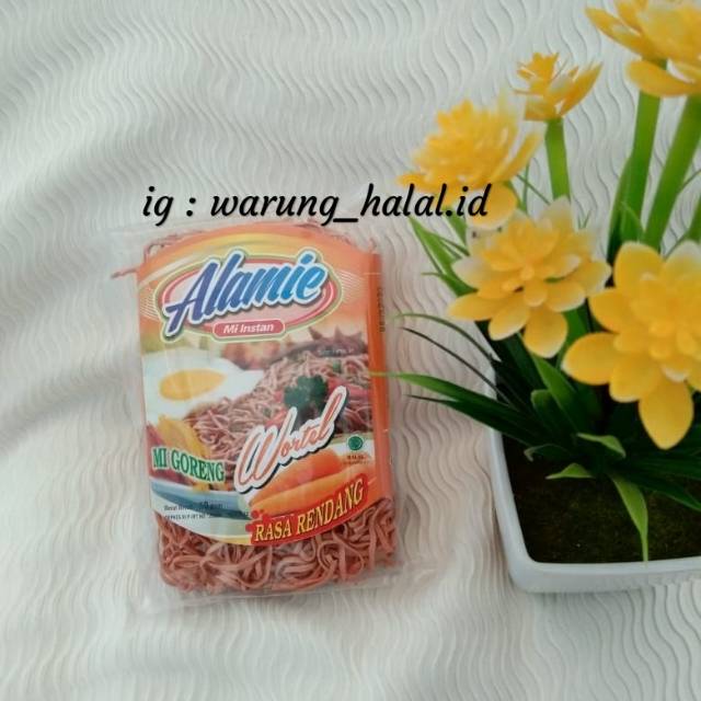 

Alamie Mie Goreng Wortel Rasa Rendang - Mie instant sayur dan buah - Mie sehat