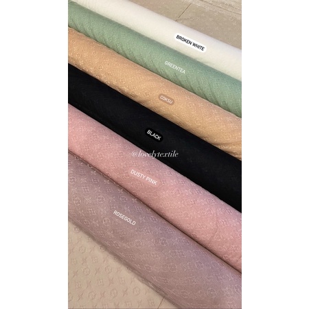 Kain Tile Dot ELVI Kain Kebaya Tulle Motif Bintang LV