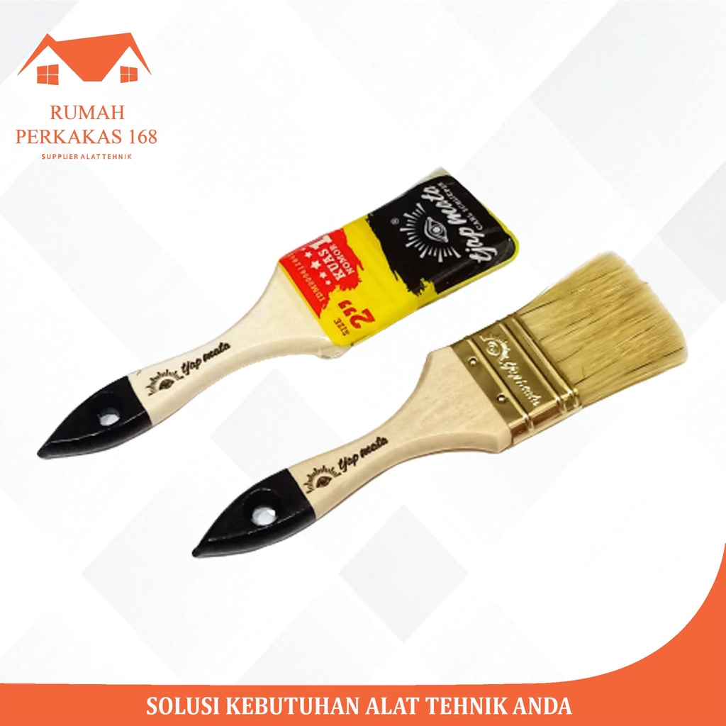 Kuas Tangan Cat 2 Inch In Cat Tembok Kayu Minyak 2" Tjap Mata 2In