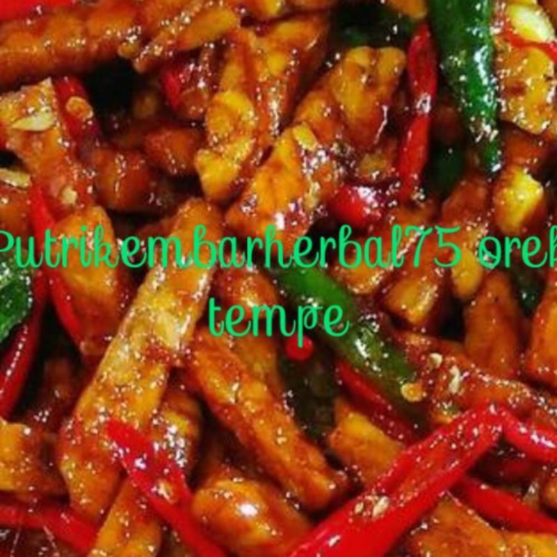 

orek tempe cabe ijo daun jeruk 250gr