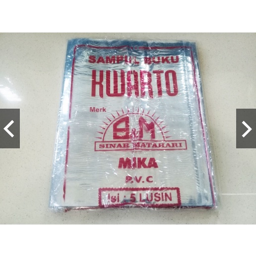 

Sampul Buku Plastik Mika Quarto 12 Lbr