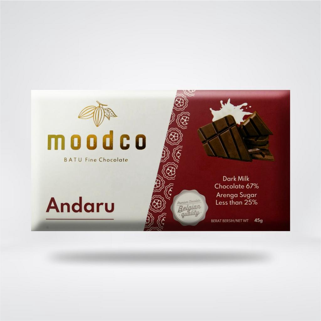 

Moodco | Andaru Dark Milk Chocolate 67% | Fine Chocolate | Cokelat Sehat