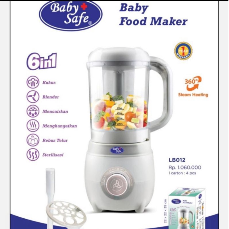 Baby Safe 6 in 1 Baby Food Maker