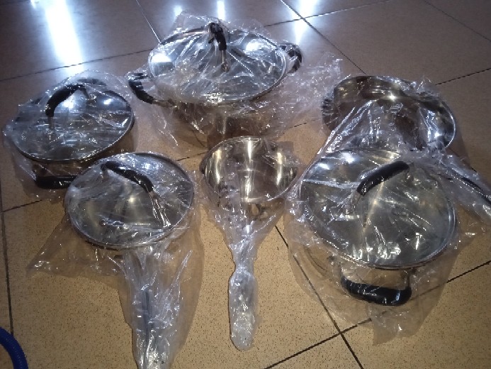 Panci Set Cosmo Ichef Full Stainless Steel 10 Pcs