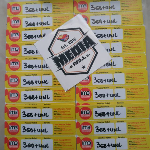 Voucher Data IM3 OOREDOO 3GB UNLIMITED 30Hari