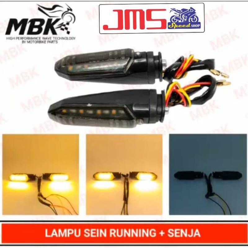 lampu sen riting sen model cbr led senja biru sen tetap kuning running universal cb cbr 150 gtr 150 vario125/150 vixon mxking r15 mt15