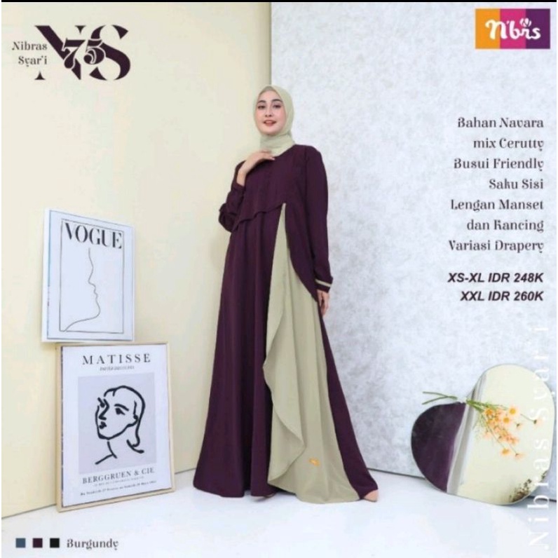 GAMIS NIBRAS NS 075 BURGUNDY SIZE M.
