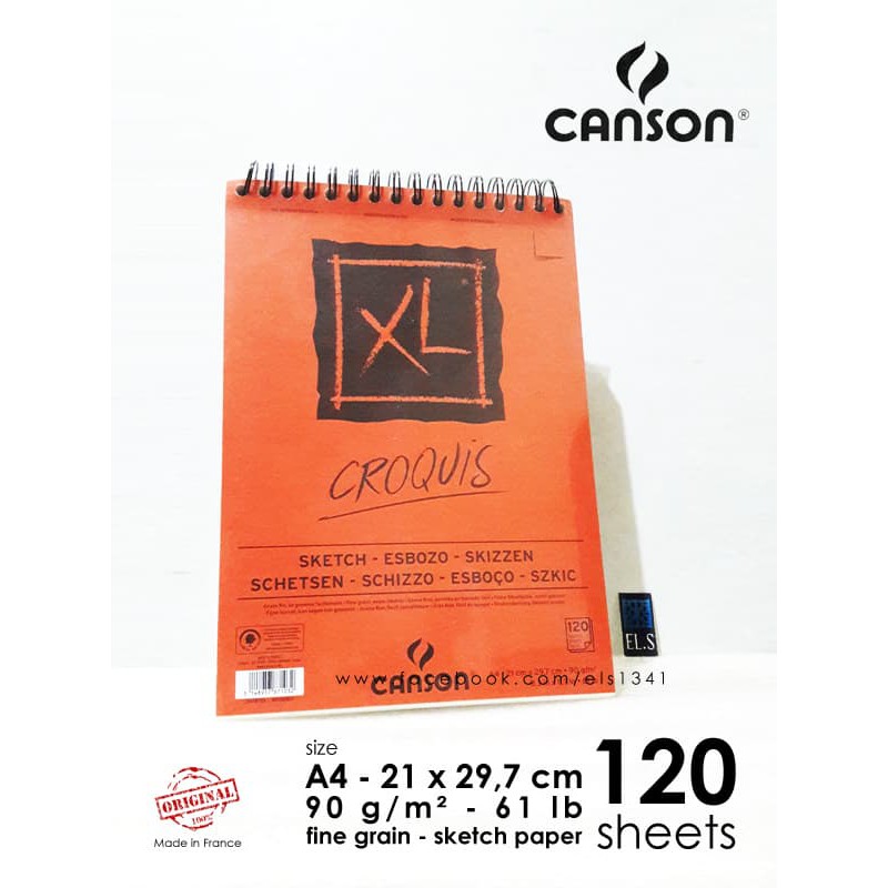 

Lyra Sketch Book - Kiky Sketch Book - Papan Tulis Gambar Canson Xl Croquis A4 Produk Terbaik