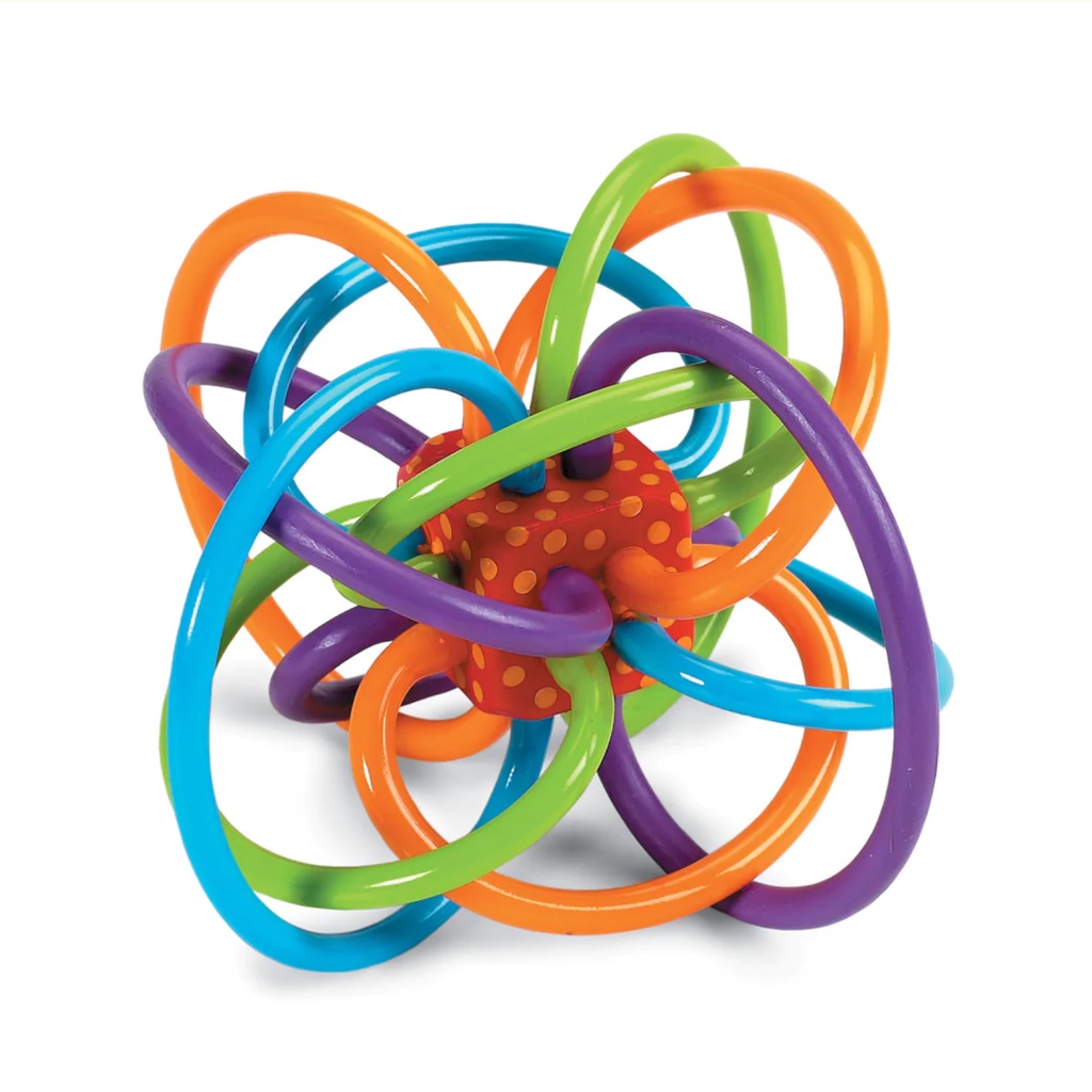 Manhattan Toy Winkel &amp; Skwish - Teether Rattle Teething Toys Mainan Bola Gigitan Anak Bayi Sensory Ball Busy