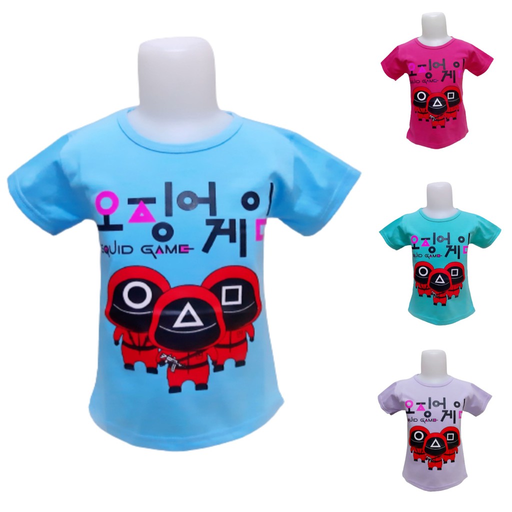 kaos anak anak lengan pendek gambar MERRY CHRISTMAS 1-10 tahun