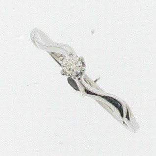 Cincin Berlian Tunangan 18K Emas Putih