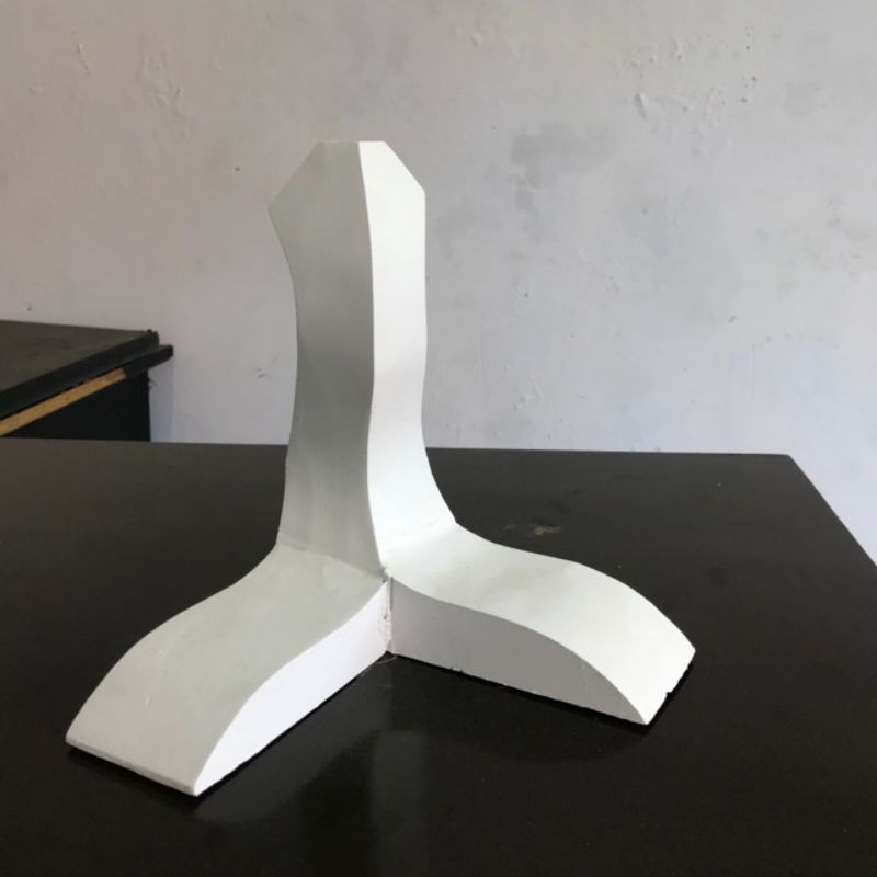 Kaki kambing kaki Garengan deco putih kaki  kayu 20/15 cm kaki kursi kaki meja