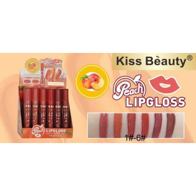 TERMURAH LIPGLOSS MATTE LIP COLOR | PEACH  KISS BEAUTY NO.70063 | 70082