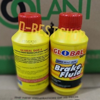 Minyak rem / BRAKE FLUID &quot; GLOBAL &quot; DOT4 | DOT 4 - 300 ML CAIRAN MERAH