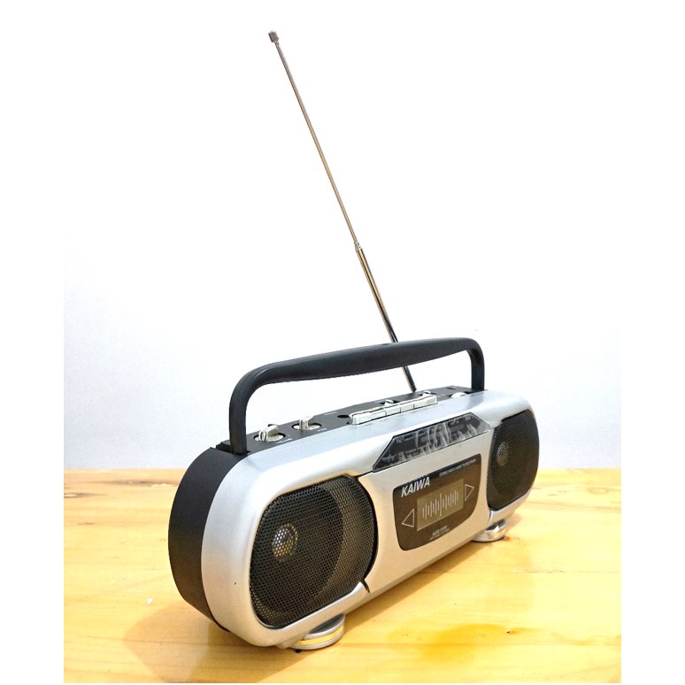 Radio FM AM SW Portable Radio Tape Pemutar Kaset Pita Cassette Player Kaiwa K22