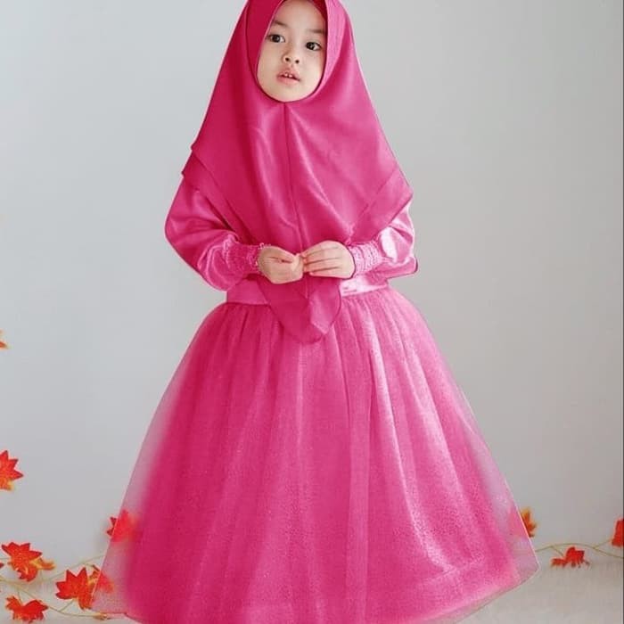 Baju muslim anak Marsha kid Gamis anak