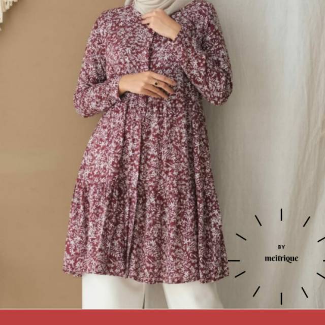 MAITARA TUNIK BURGUNDY / TUNIK BUSUI