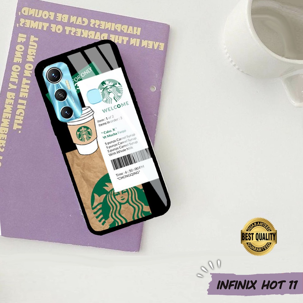 [M13] New Case Glass INFINIX HOT 11 - Case hp - Casing hp - Kesing Kilau INFINIX HOT 11 - Kesing han