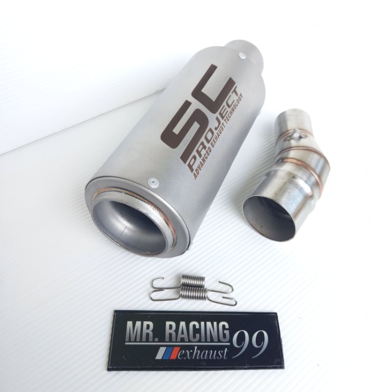 Knalpot SC Project Sandblas - MR99 OriginaL Slip On  Ninja250 Ninja250 fi Ninja 2018 R25 MT25